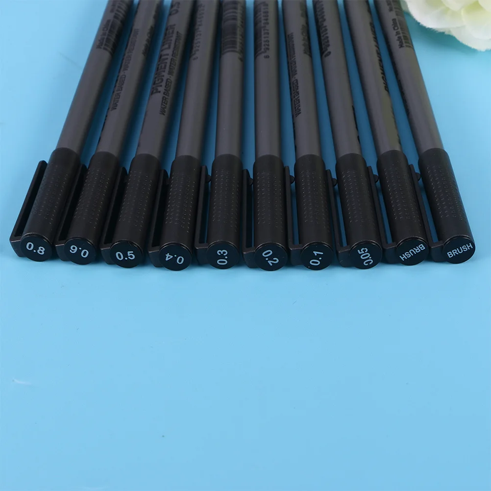 

9 шт. водонепроницаемые ручки, бескислотные пигментные чернила на водной основе для рисования, эскизов, письма, архивальных принадлежностей