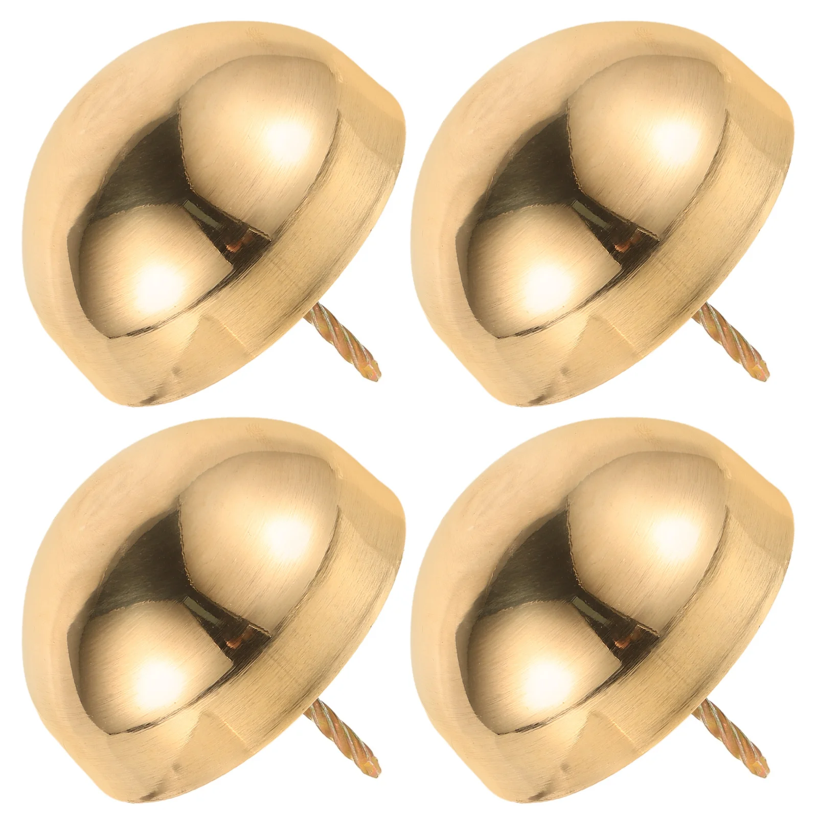 2 قطعة الأظافر الزخرفية النحاسية خمر الرجعية شبه كروية رئيس لأبواب الأثاث الخشبي مسامير الأثاث النمط الصيني