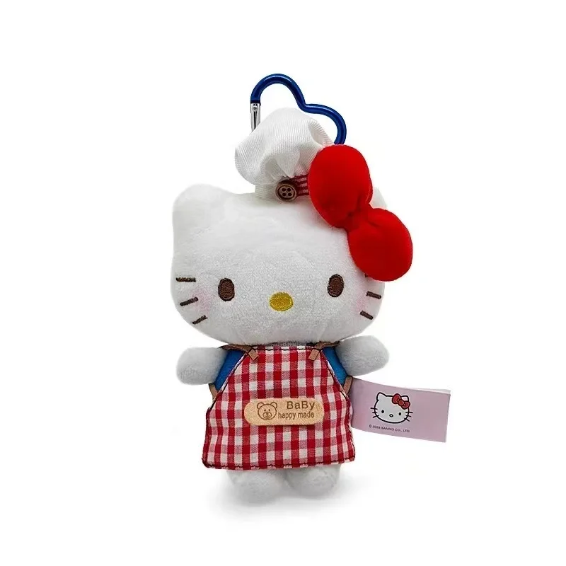Dernière Hello Kitty classique debout sac à dos porte-clés pendentif Kawaii peluche jouet poupée dessin animé Anime mignon et amusant poupée