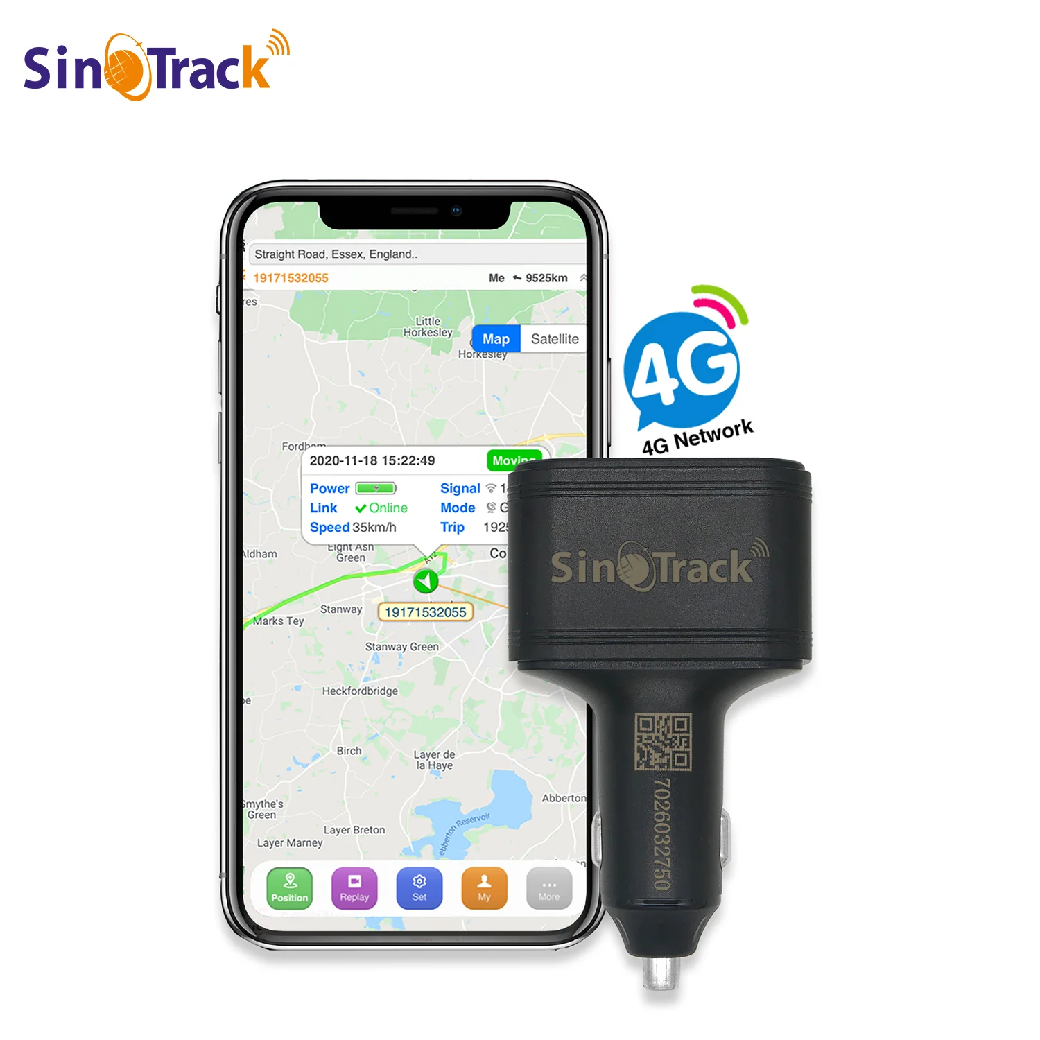 SinoTrack NEW 4G Car Cigarette Lighter GPS Tracker ST-909L Car Phone Charger with Free Online Tracking APP