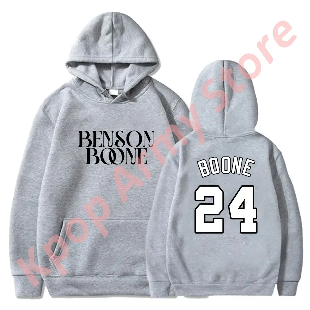 Benson Boone 24 Hoodies ดอกไม้ไฟและ Rollerblades ทัวร์โลโก้ Merch Hooded คอสเพลย์ผู้หญิงผู้ชายเสื้อแฟชั่น