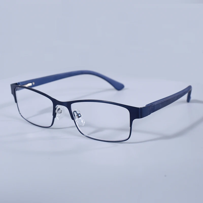 Edelstahl Lesebrille Männer Business Presbyopie Brille Männlich Anti Blau Licht Brillen Frühling Scharnier + 100 + 125 + 150 + 175 – Detail 17