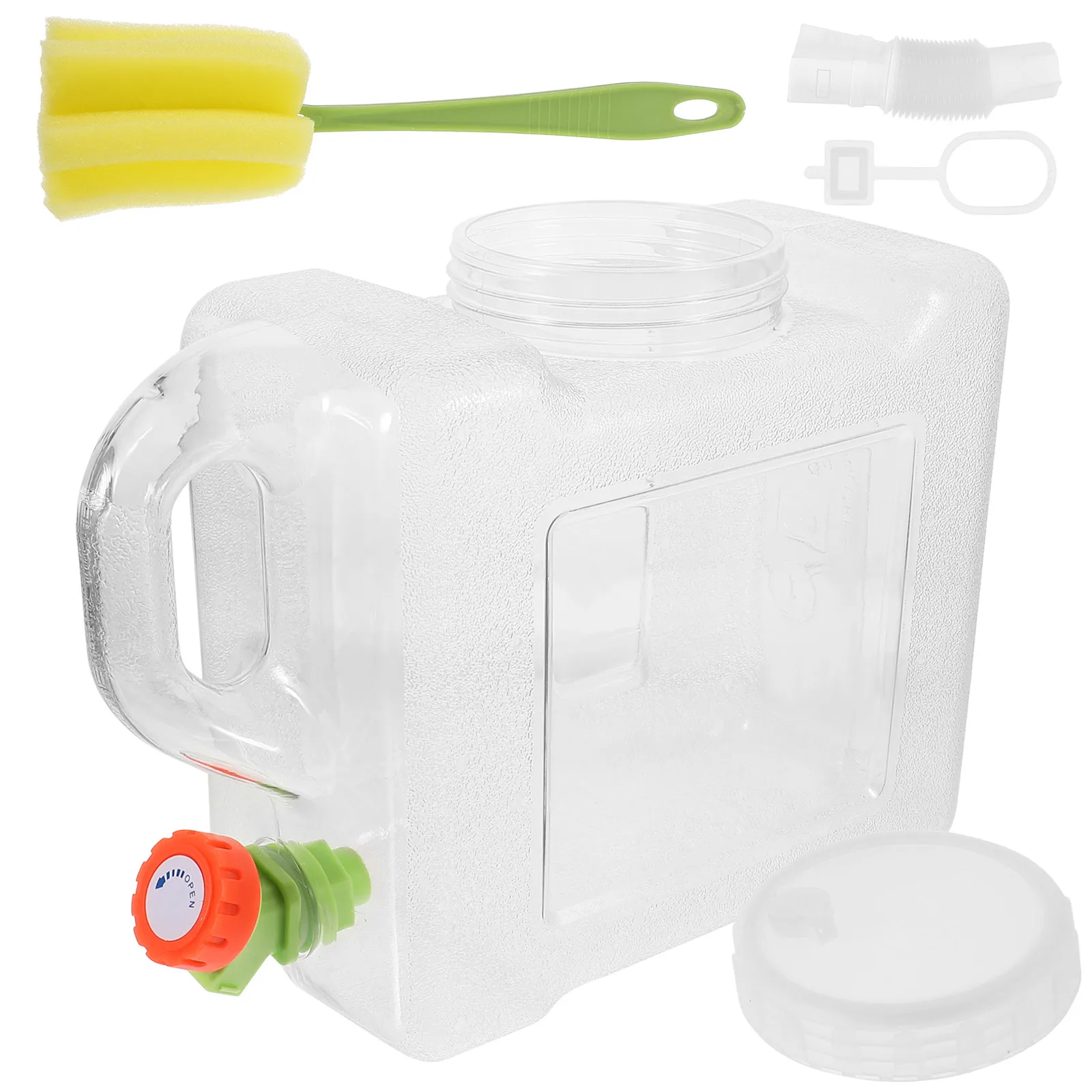 

5L Water Container with Spigot Extendable Tube Portable Camping Hiking Fishing SelfDriving Storage Bucket Outdoor