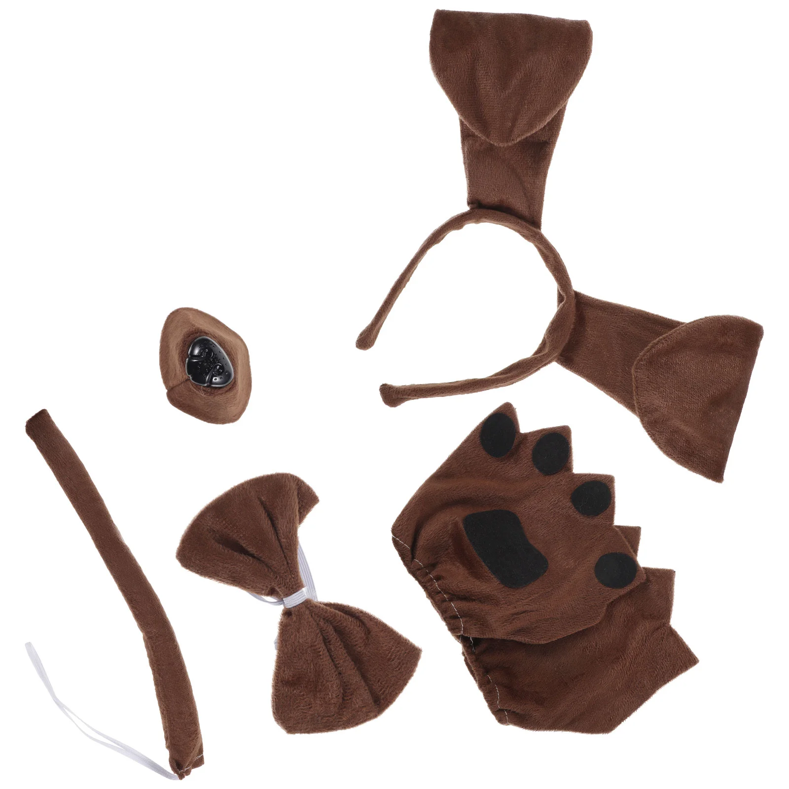 소시지 개 머리띠 세트 어린이 액세서리 착용 방지 의상 소품 참신 용품 동물 의상 어린이 파티