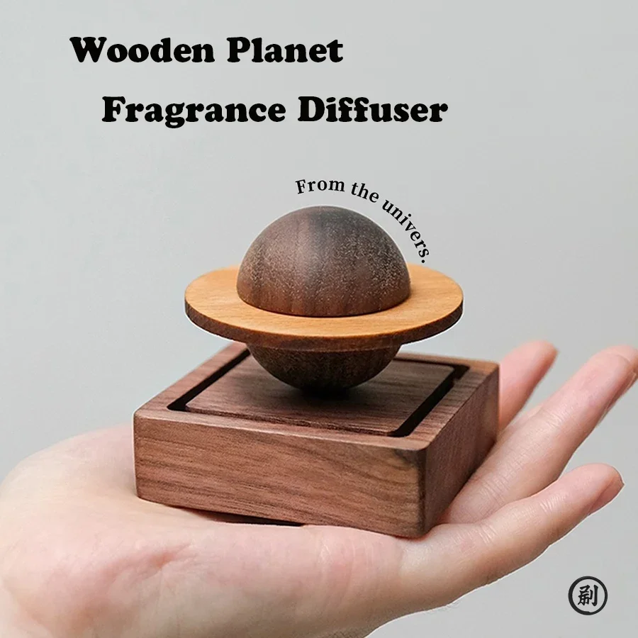 1pcs wood scent No essential oil diffuser Jupiter shape home decoration fresh air present to friend dorm room essentials