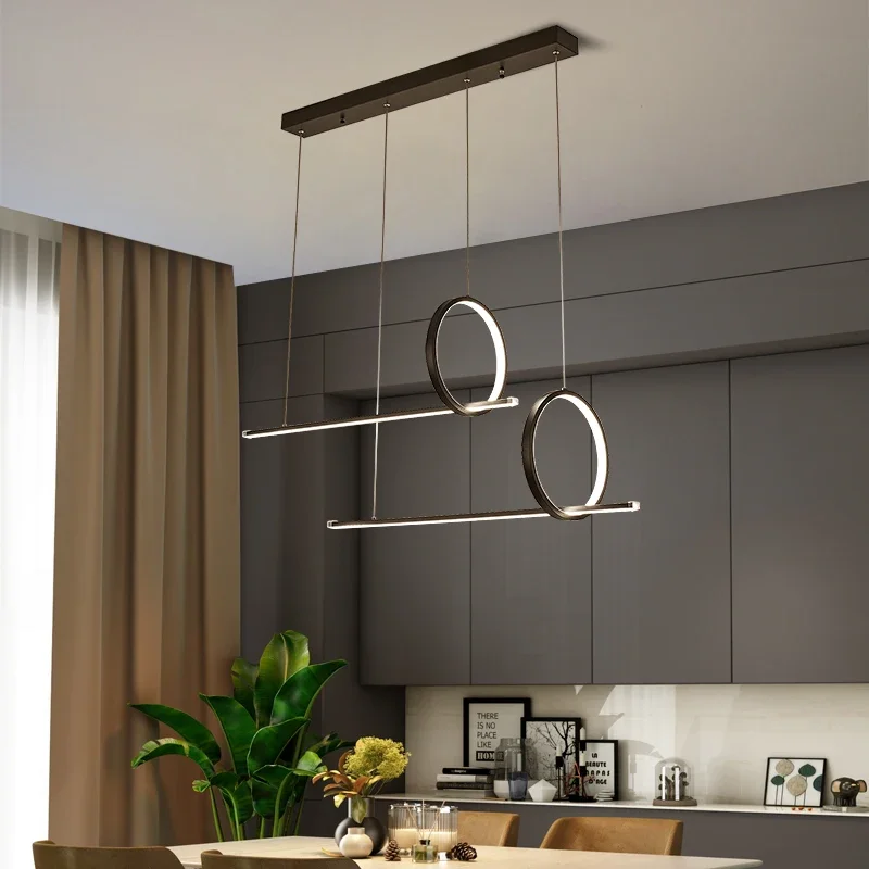 Moderne Lange Draad Aluminium Nordic Led Hanger Voor Eetbar Slaapkamer Studeerkamer Koffiehal Foyer Loft Hotel Indoor Home Decor