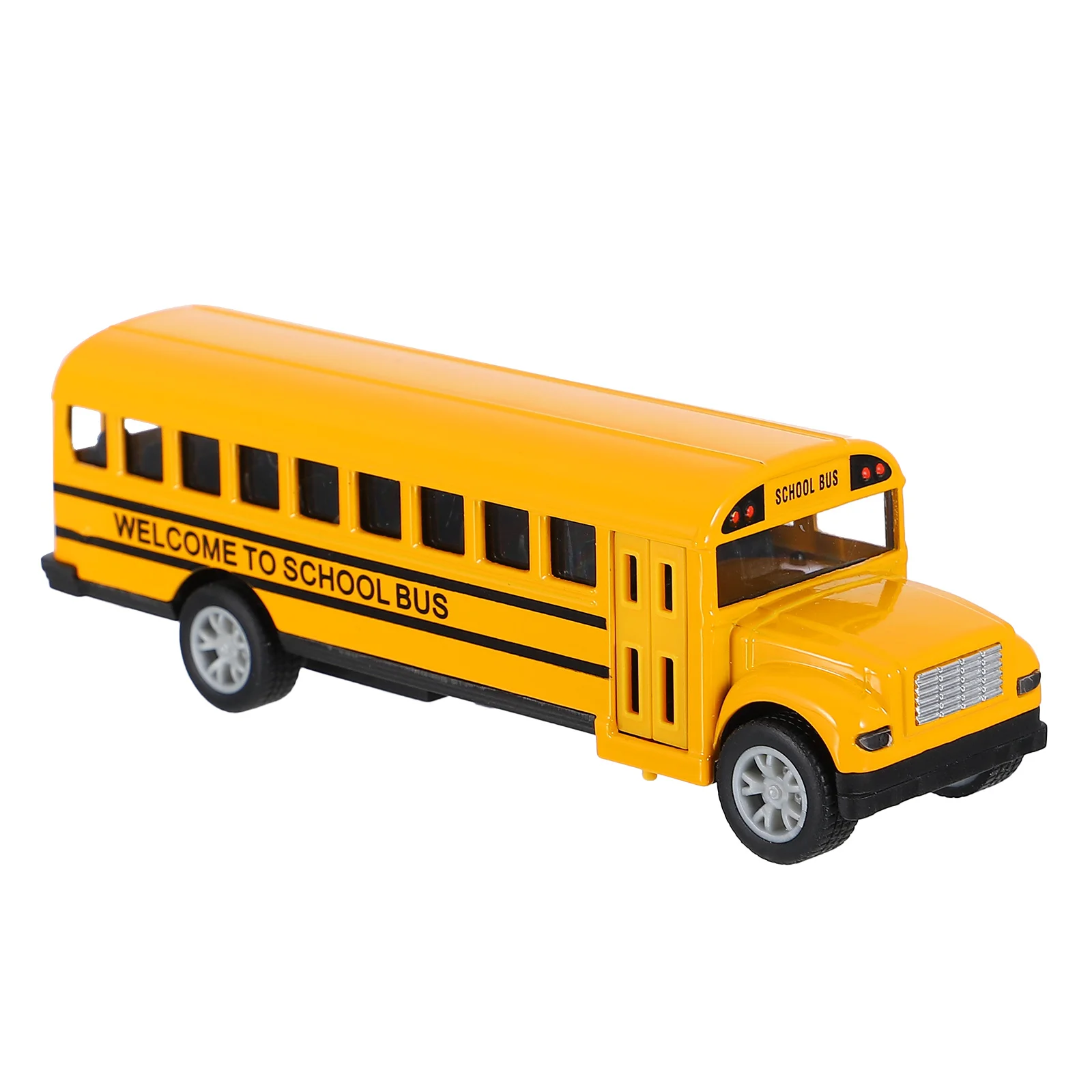 1Pc Schoolbus Model Speelgoed Legering Trek Model Bus Speelgoed Kinderen Auto Speelgoed Kinderen Grappig Legering Speelgoed kinderen schoolbus speelgoed