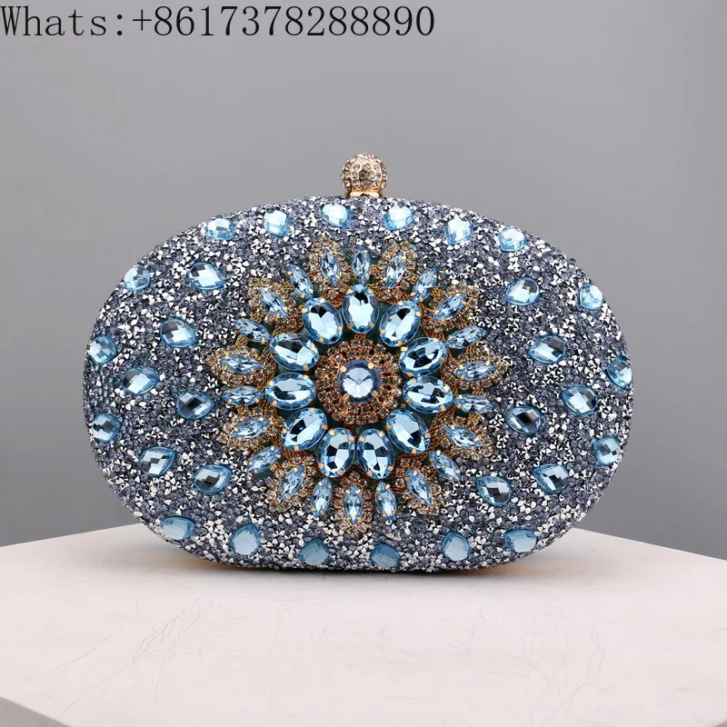 Diamond Set Bag Dress Rhinestone Dinner Bag Women's Wedding Cheongsam Versatile Banquet Evening Clutch