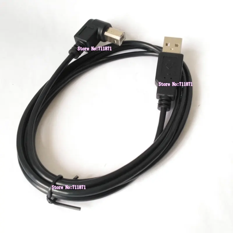 Right Angle Usb Usb2 Usb2.0 Printer Cable Line 90 Degree Left Bend A Male to B Male Usb2.0 Printer Line Cable Usb2.0 A to B Male