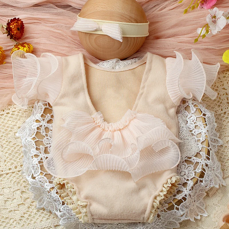 Pasgeboren Fotografie Props Outfits Baby Meisje Jurk Fotografia Accessoires Studio Schieten Foto Kleding