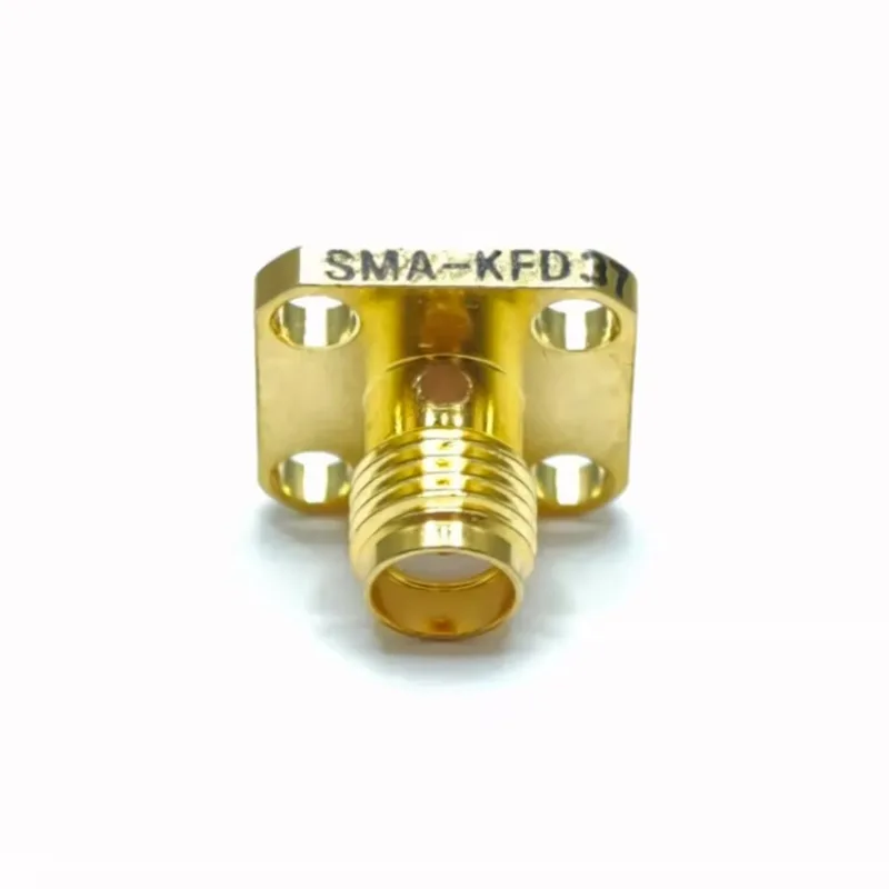 Ready Stock KFD37 RF Coaxial Connector, Female Flange Panel Mount, 50Ohm High Frequency Jack Connectors