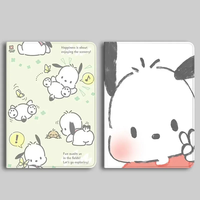 Kawaii Pochacco Case For iPad Air4 5 Pro 11 2022 Magnetic Case For iPad 7/8th Generation 10th 10.9 Air 2 3 9.7 Mini 4 5 6 Cover