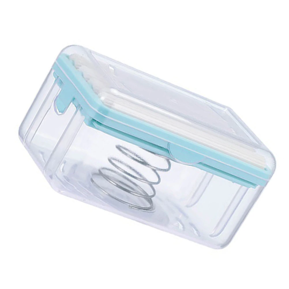 

Creative Container Box with Lid Foaming Dispenser Bar Laundry Soaps Blue Travel Foam Lather Bath Storage Organizer High