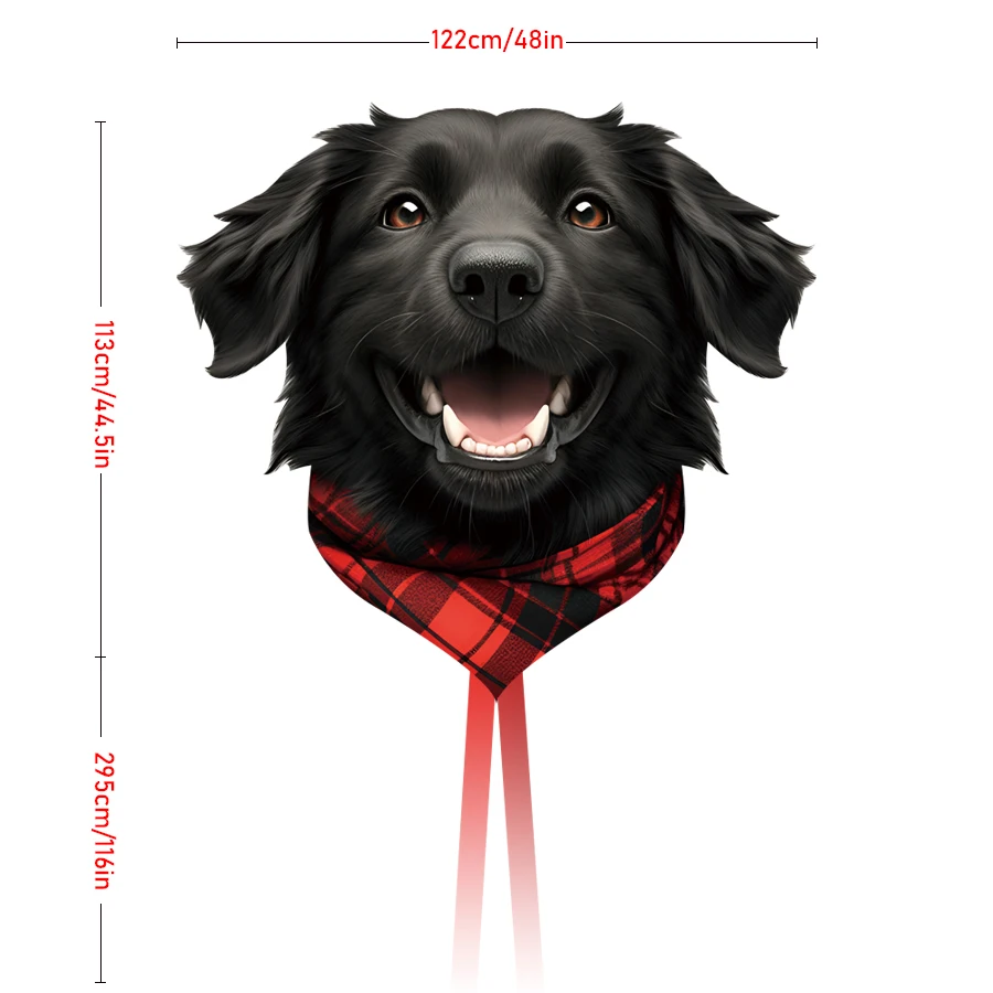 1.2-Meter Labrador Retriever Kite Cute Dog Kite Irregular Kite Easy to Fly Suitable for Outdoor Games