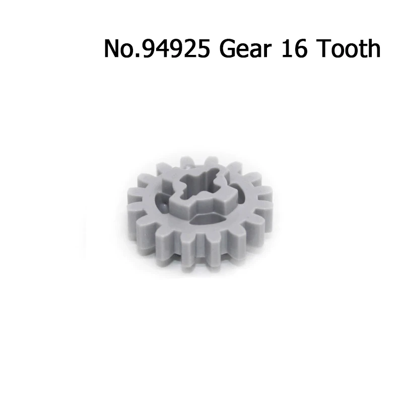 16PCS Technical Gears Pack for High-Tech MOC Building Block Bricks 10928 94925 3648 3649 Assortment Kit 8/16/24/40 Tooth Gears