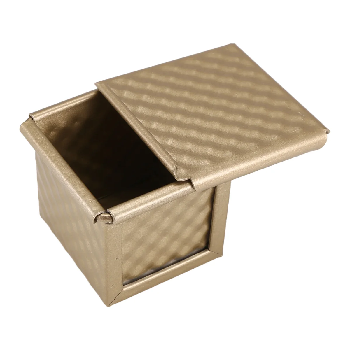 High-end Square Loaf Pan with Lid Toast Mold Bread Pan Pullman Loaf Pan with Cover Non-Stick Mini Water Cube Toast Box