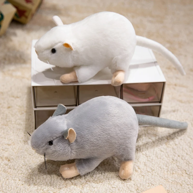 17 cm süße Nachahmung Maus Plüschtiere lustige echte Stofftiere Riesenmaus Plüschtier Urlaub Geschenk Party Dekor