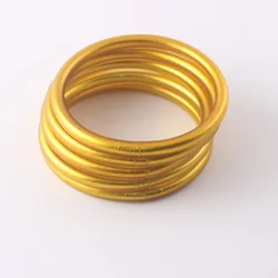Shiny Gold Color Buddhist Jelly Bracelet Lucky Charm Temple Lucky Symbol Jewelry Gift For Women