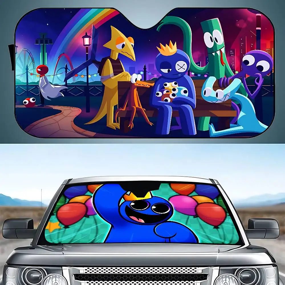 Cute R-Rainbow F-FriendS Stylish And Trendy Windshield Sunshade, Car Windshield Cover, Car Sunshade Curtain, Car Sun Protection