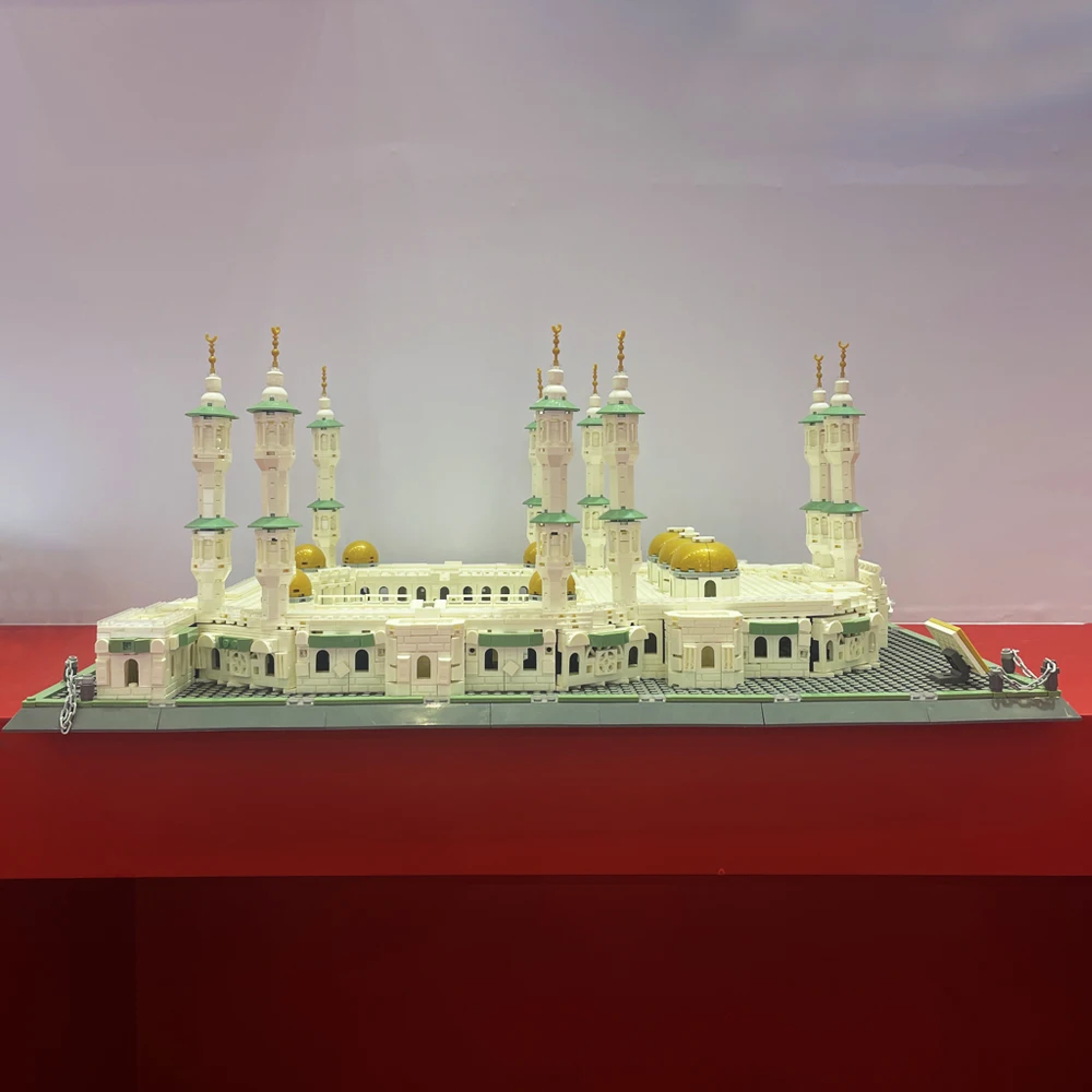 

MOC Street View The Great Mosque of Mecca Building Blocks Creative Expert Classic Architecture Model Bricks Toys For Kid Gift