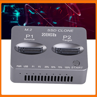 M.2 NVMe SATA Docking Station USB 3.2 TYPE C Gen2 X 20Gbps Dual Bay Offline Clone Docking Station Dual Bay Clone Docking Station