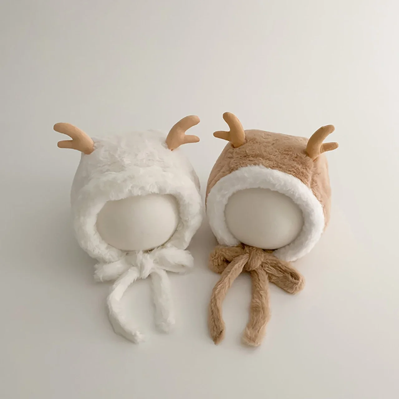 

Cute Elk Baby Christmas Hat Winter Thick Faux Fur Beanie Cap for Toddler Boy Girl Outdoor Warm Plush Protection Cap
