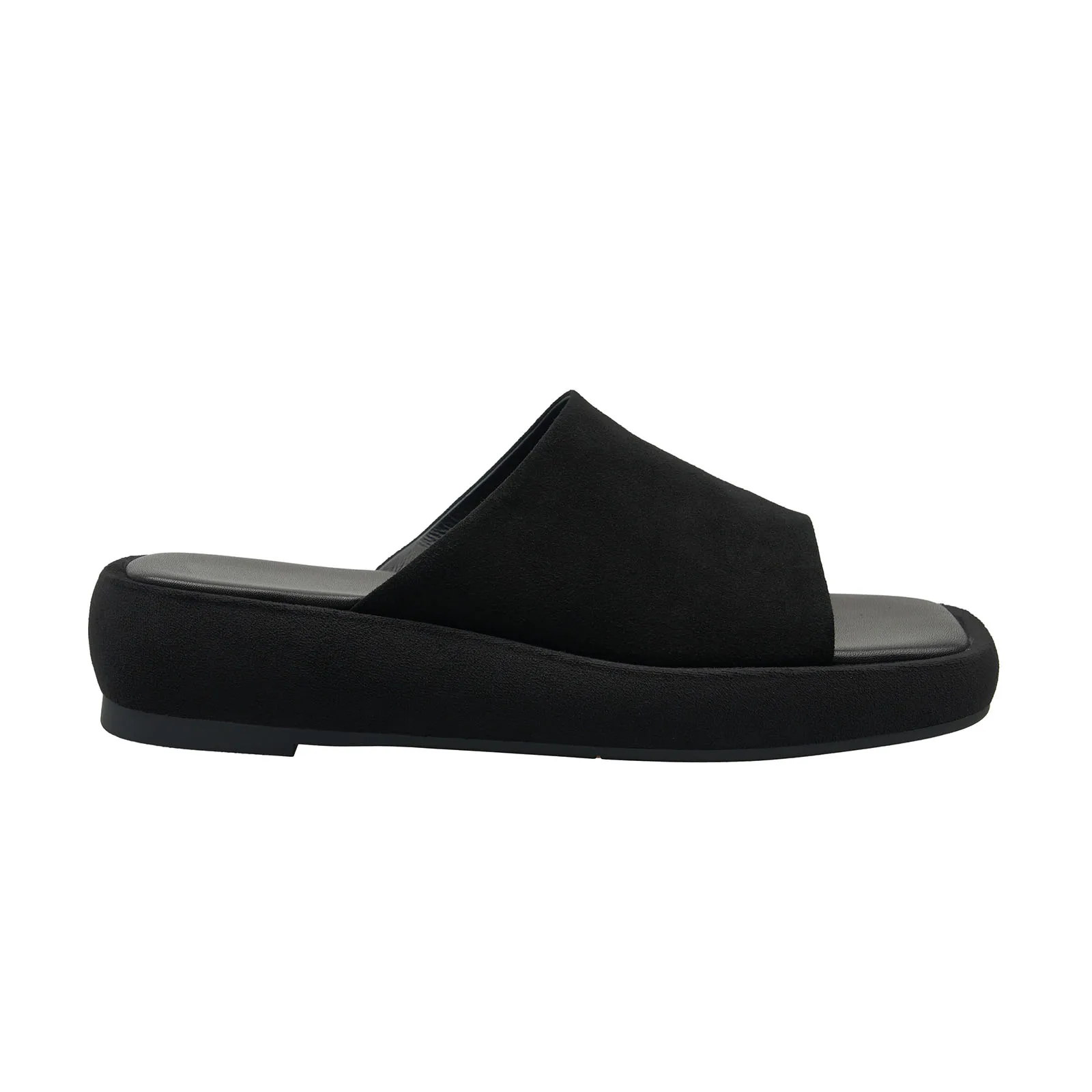 أردن فورتادو 2025 الصيف الأغنام من جلد الغزال منصة كعب متوسط شباشب لخارج المنزل ساحة تو المفتوحة تو إسفين كلمة النعال