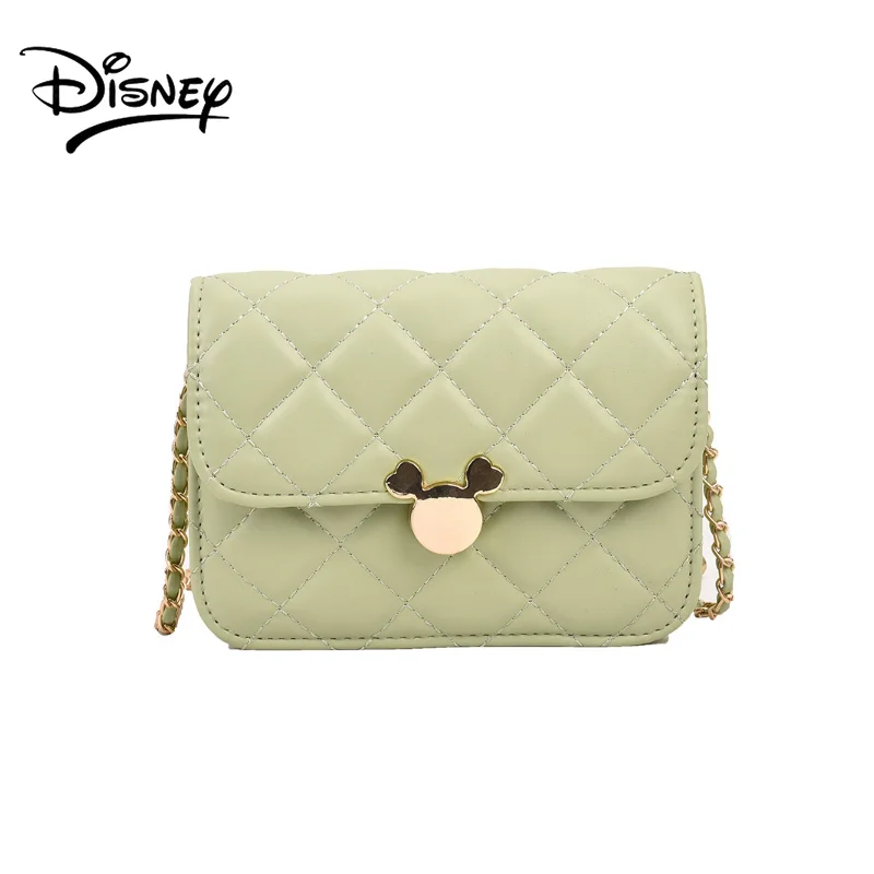 Disney Mickey Mouse Shoulder Bag for Women Girls with Chain Fashion Retro Style Shopping Crossbody Bag Wallet Coin Purse