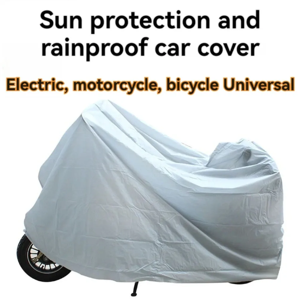 Motorcycle Outdoor Indoor Protective Cover Waterproof Bicycle Sun Scooter Outdoor Rain and Dust UV Motorcycle Snscreen Cover