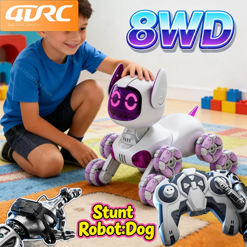 Y9 8WD RC Robot chien voiture jouet 2.4G Radio télécommande voitures tactile sens musique cascadeur dérive véhicule électrique jouet pour garçons enfants cadeau