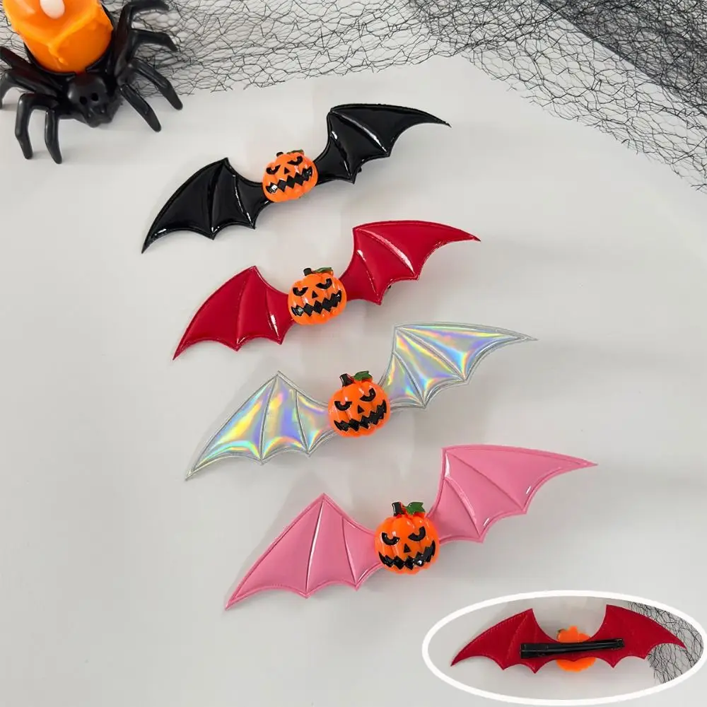 

4 шт., готическая смола, заколка для волос на Хэллоуин, заколки для волос для косплея, заколка для волос с крыльями летучей мыши, головной убор Y2k, боковой зажим в виде летучей мыши, реквизит для вечеринки