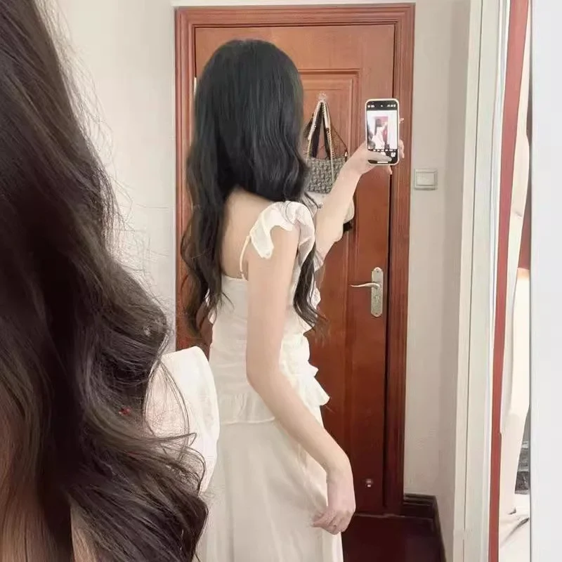 Ele imprimé fleuri ter Dr été fée jupe longue Sle a-ligne Midi Dr Sweet Flng Sve Design tissu Polyester