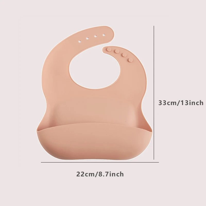 Baby Toddler Bib 3D Waterproof Food Grade Silicone Kids Eating Bib Baby Super Soft Complementary Food Bib Adjustable Drool Bibs