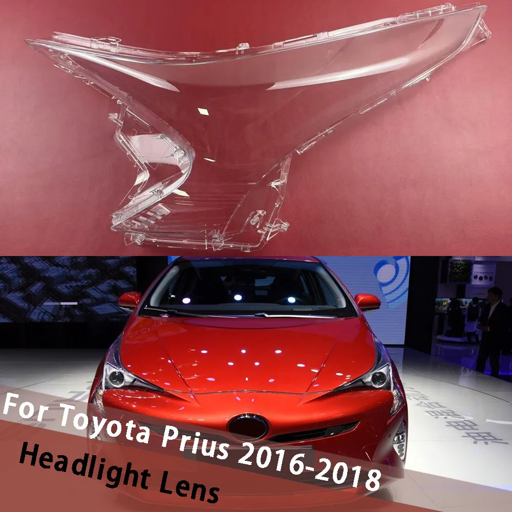 

For Toyota Prius 2016 2017 2018 Car Accessories Headlight Lens Cover Transparent Lampshade Headlamp Shell Front Lamp Plexiglass
