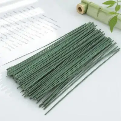 100 pièces de tiges de fleurs artificielles, aspect naturel, fils métalliques flexibles pour arrangements floraux DIY, support de plantes, jardin