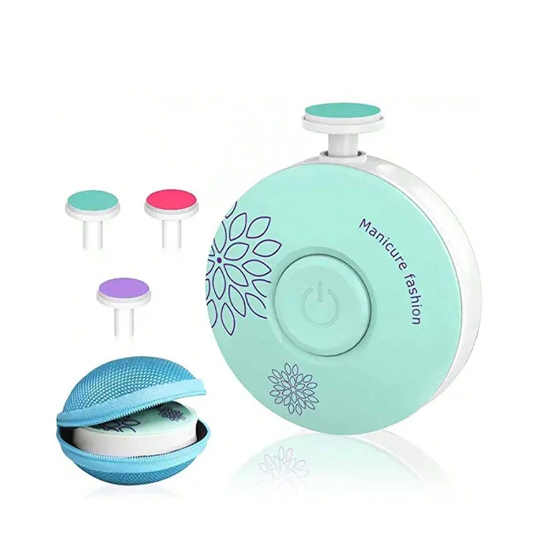 

Детская шлифовальная машинка для ногтей, безопасная и нежная электрическая пилочка для ногтей с круглой шлифовальной головкой, для новорожденных и младенцев, предотвращает S