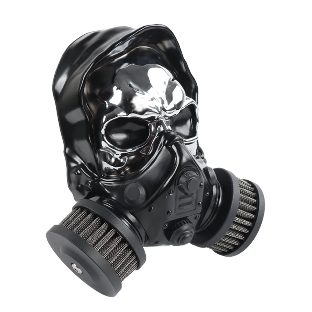 オートバイ スカル ハイパフォーマンス ハウフロー エアフィルター スポーツスター XL 2004-2023用