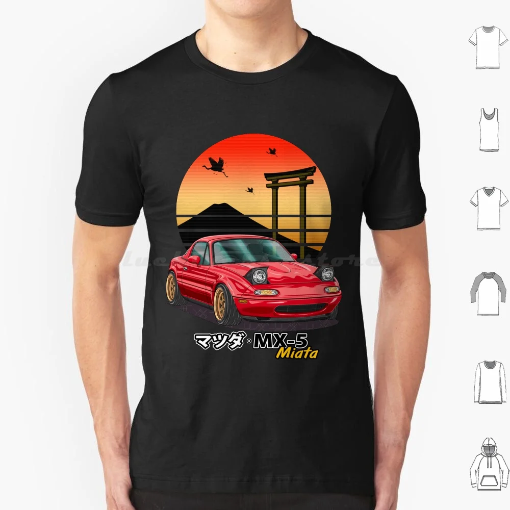 Nippon Jdm Red Mx5 Miata T Shirt Cotton Men Women Diy Print Car Cars Automobile Automotive Vehicle Guyvit Navin Guyvit Mazda