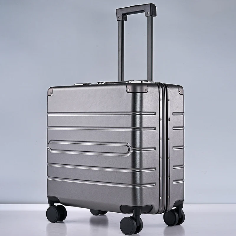 

Легкий чемодан для ручной клади с алюминиевой рамой, 18-20 дюймов, с плавными бесшумными многонаправленными колесами, унисекс