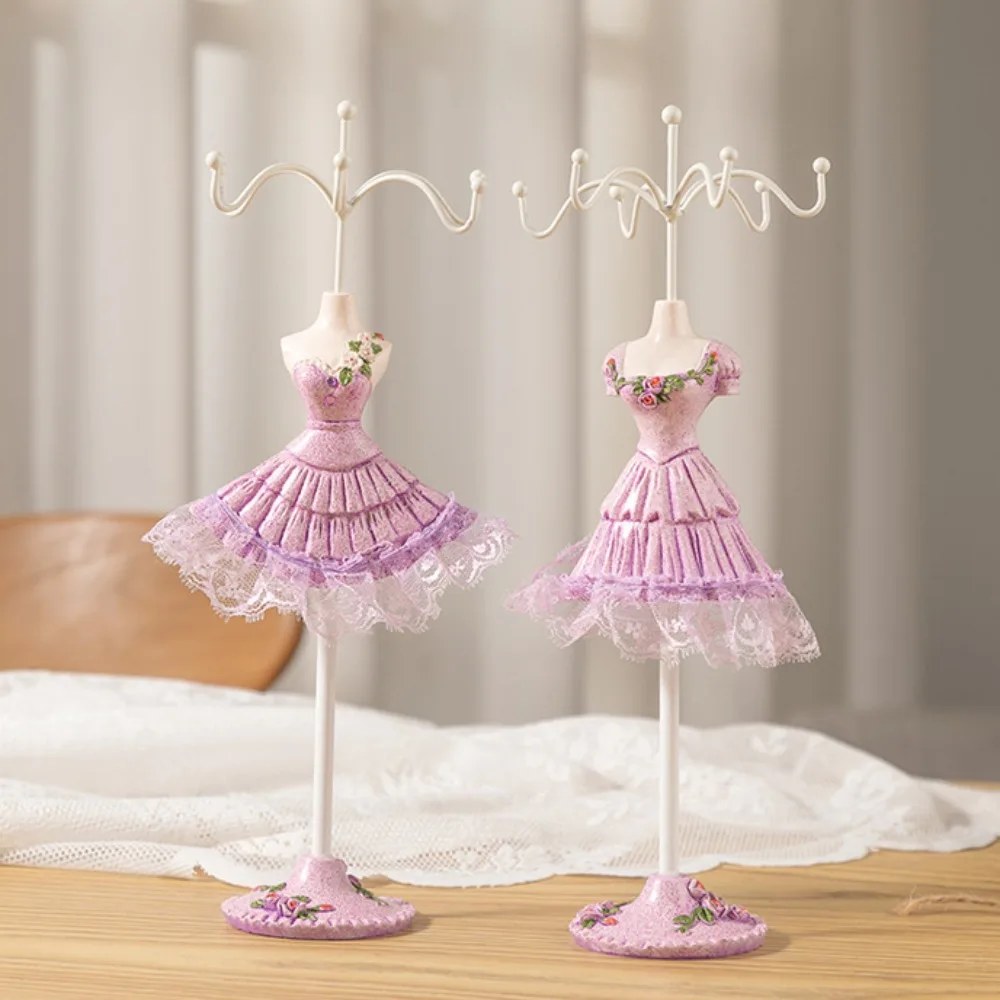 Organizer Rack Dress Model Jewelry Display Rack Princess Luxury Necklace Mannequin Display Stand Flower Ring