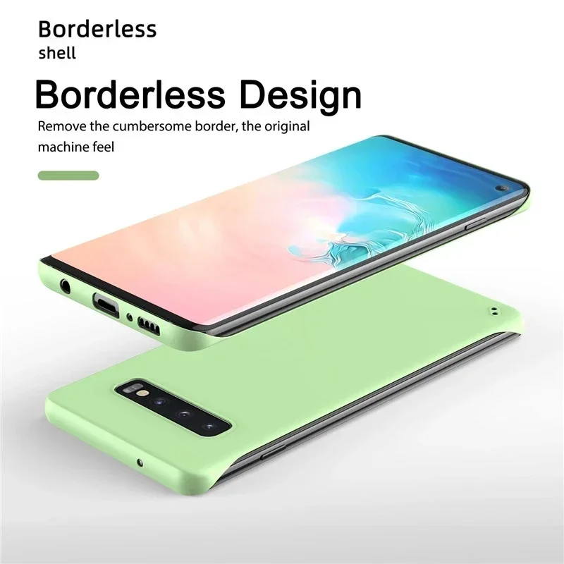 Slim Frameless Phone Case For Samsung Galaxy S25 S24 S23 S22 S21 S20 FE S10 Note 10 Plus 20 Ultra Hard Plastic Matte Back Cover image 6