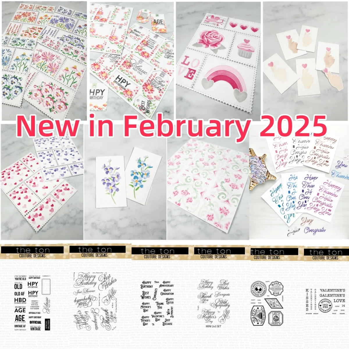 

Floral Tags Love Hand Hearts Layering Stencils Postage Stamps Cutting Die for DIY Scrapbook Card Craft Template Decoration 2025
