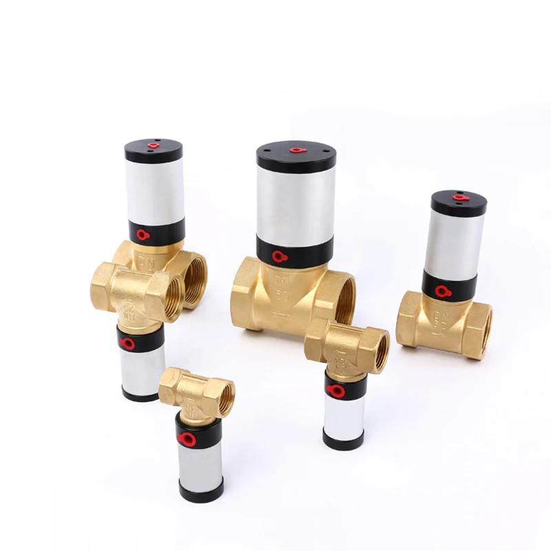 Q22HD Pneumatic Control Valve Brass Body Fluid Air Valve DN15 DN20 DN25 DN32 DN40 DN50