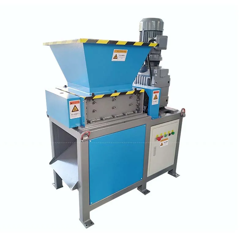 Small Waste Plastic Wood Cardboard Clothes Shredder Mini Single Phase Textile Shredder Machine