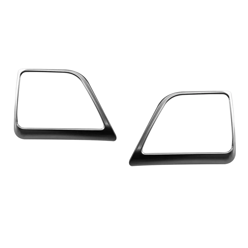 2 Set Car Accessories: 1 Set Rear Door Speaker Cover Audio Panel & 1 Set Front Bumper Trim Protector Strip Fog Lamp