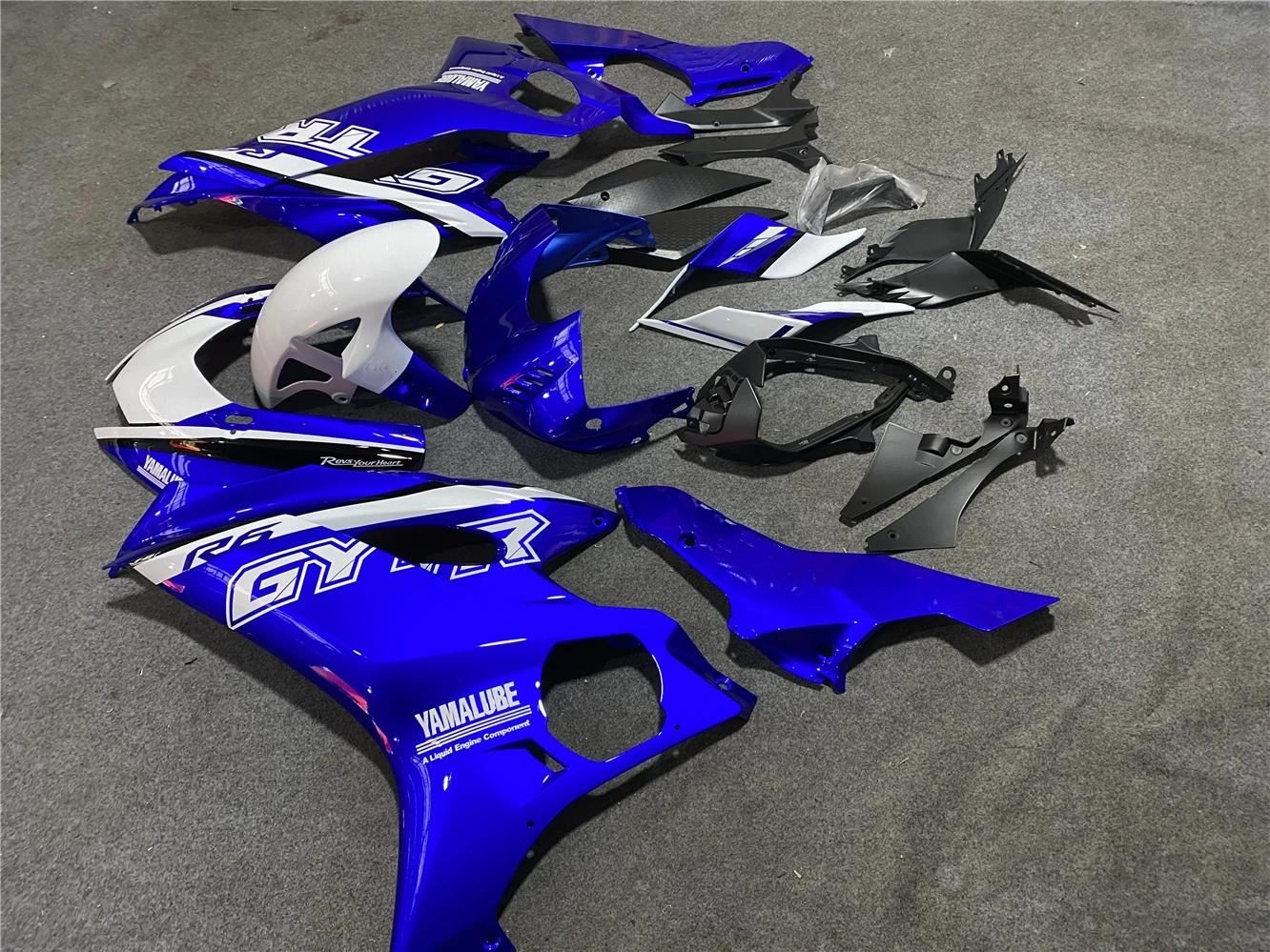 Motorcycle Fairing Kit Suitable for Yamaha R6 17-21 Years YZF600 2017 2018 2019 2020 2021 Fairing White Blue