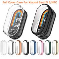 Full Cover Case For Xiaomi Mi Band 9 8  Screen Protec Mi Band9 8  NFC Screen Protector Protective Case Watch CaseFor Mi band8 9