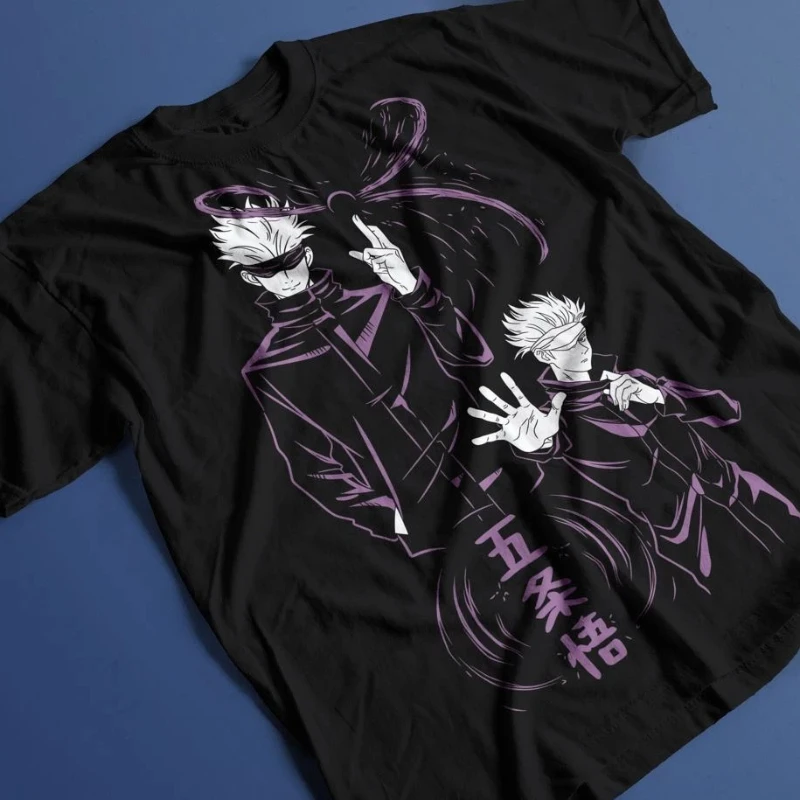 

Футболка Gojo Satoru Megumi Itadori Yuji Jujutsu Kaisen Sukuna аниме футболка для мужчин аниме два размера для мужчин и женщин уличная одежда