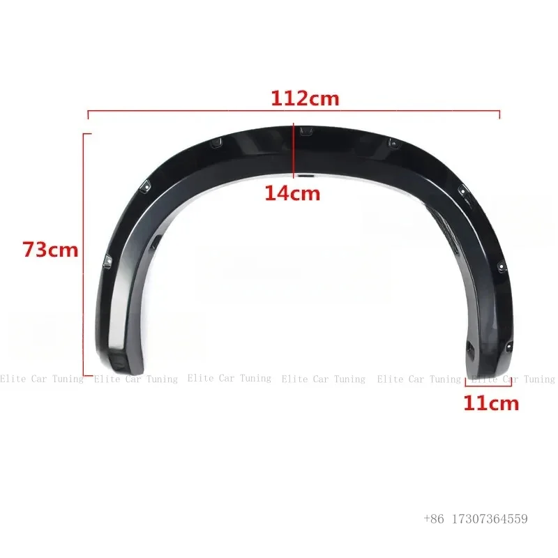 

Factory Hot Selling 4PCS For Fender Flare Car Accessories Black Color Mudguards For Tundra 2007-2013