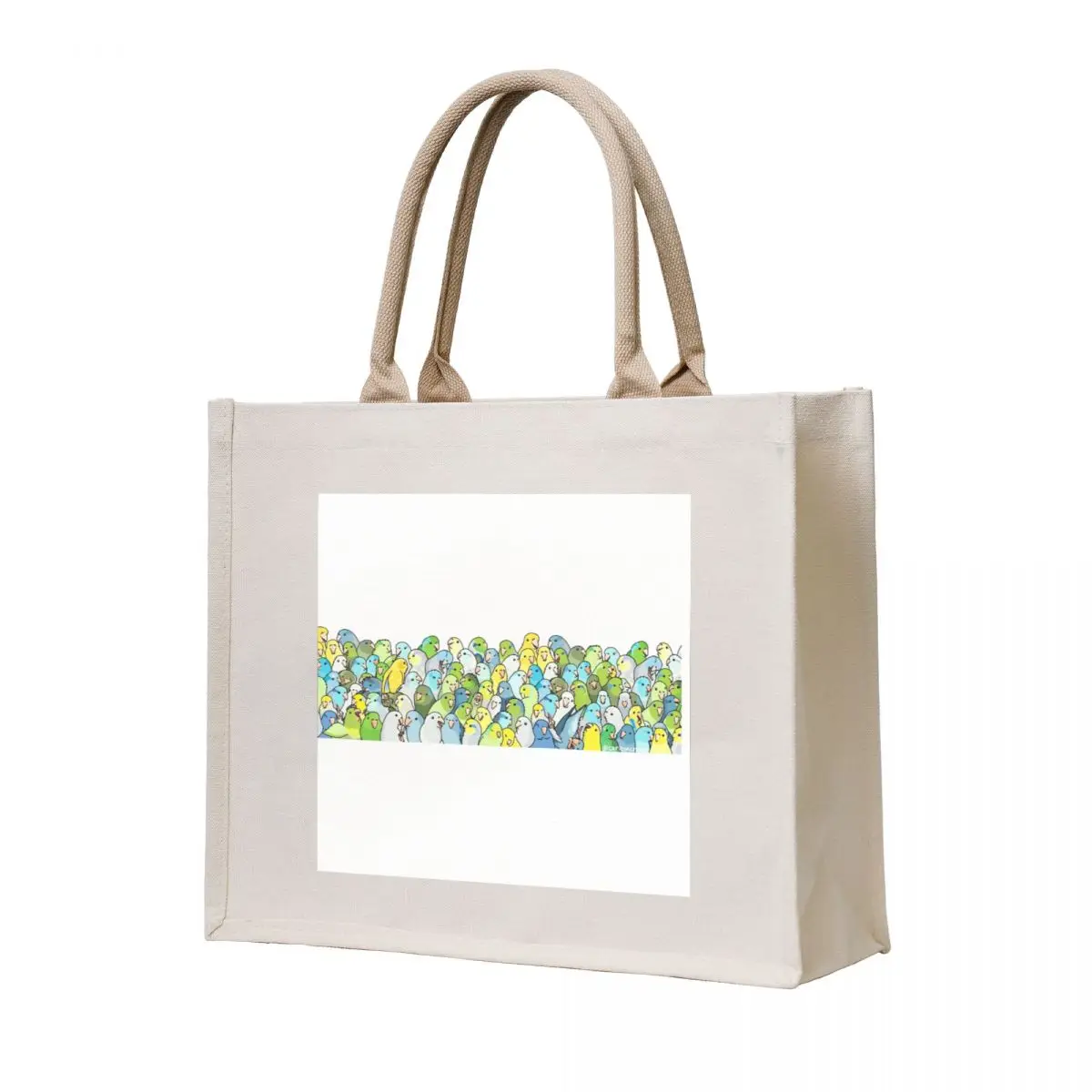 

Parrotlet whole group shot Tote Bag handbag Women's tote bag custom fabric bag